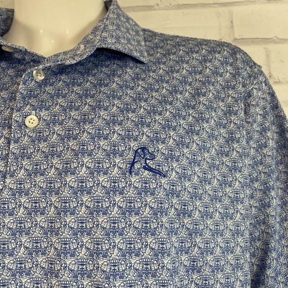 Rhoback Shirt Men's XXL Stadium Print UF Florida Gators NCAA Golf Florida Swamp - Picture 1 of 13